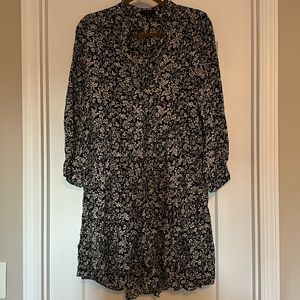 J. Crew long sleeve tiered dress